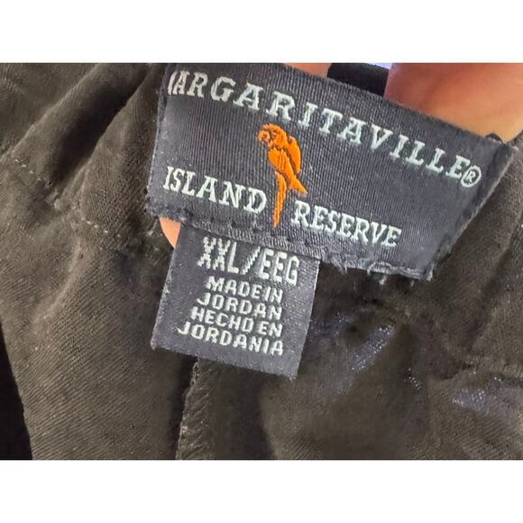 Margarittaville Island Reserve XL Black Womens Shorts Polyester - Picture 3 of 8